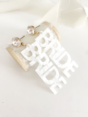 Acrylic Bride Earrings