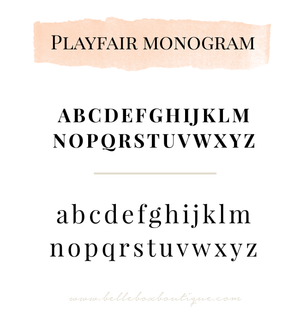 Playfair Initial Monogram Add-On
