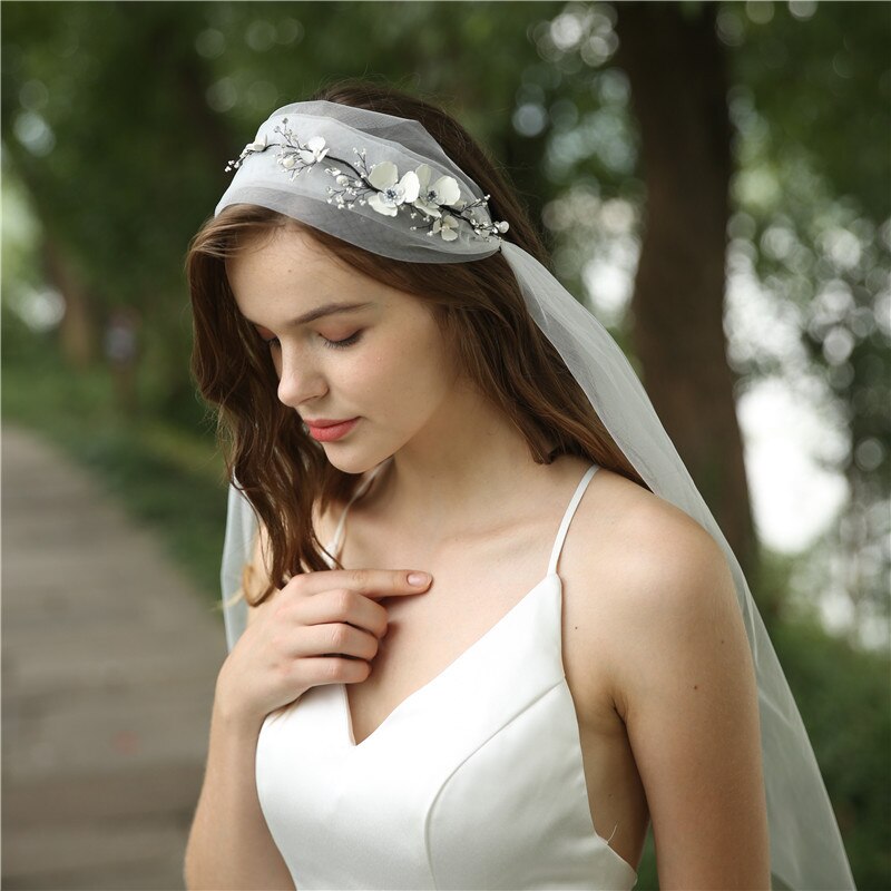 Sakura Floral Vintage Inspired Juliette Headscarf Headband Veil