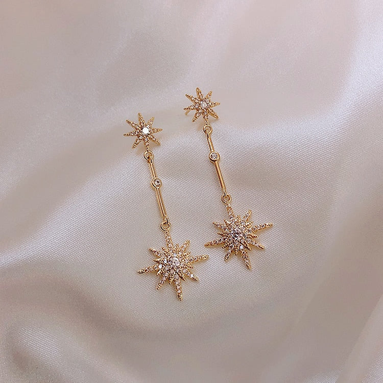 Xenya Diamond Starburst Earrings