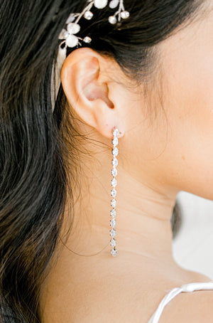 Gabrielle Long Simple Earrings
