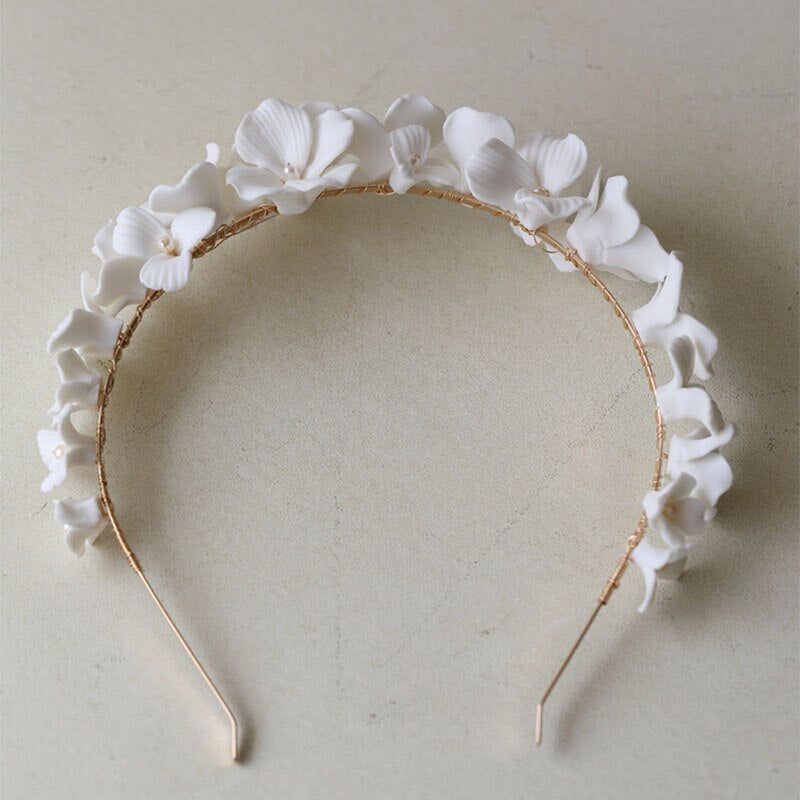 Jinea Ceramic Floral Headband