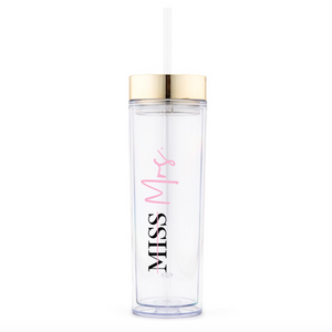 Miss to Mrs Gold Drink Tumbler