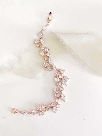 Stefanie Rose Gold Diamond Bracelet