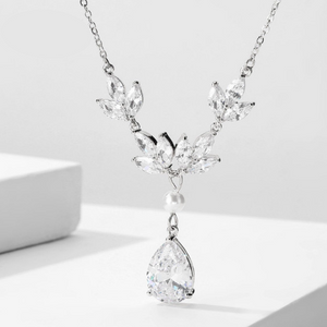 Senna Diamond + Pearl Necklace