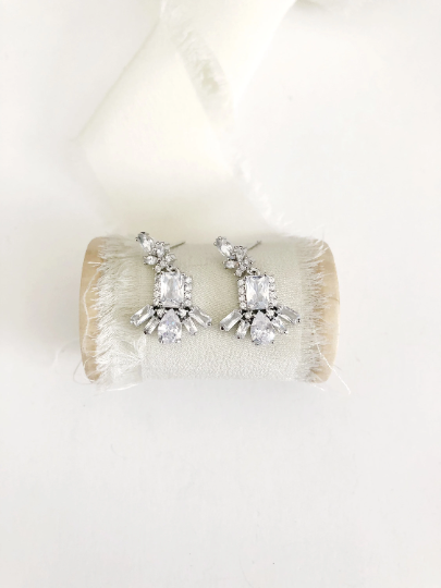 Marietta Vintage Diamond Stud Earrings