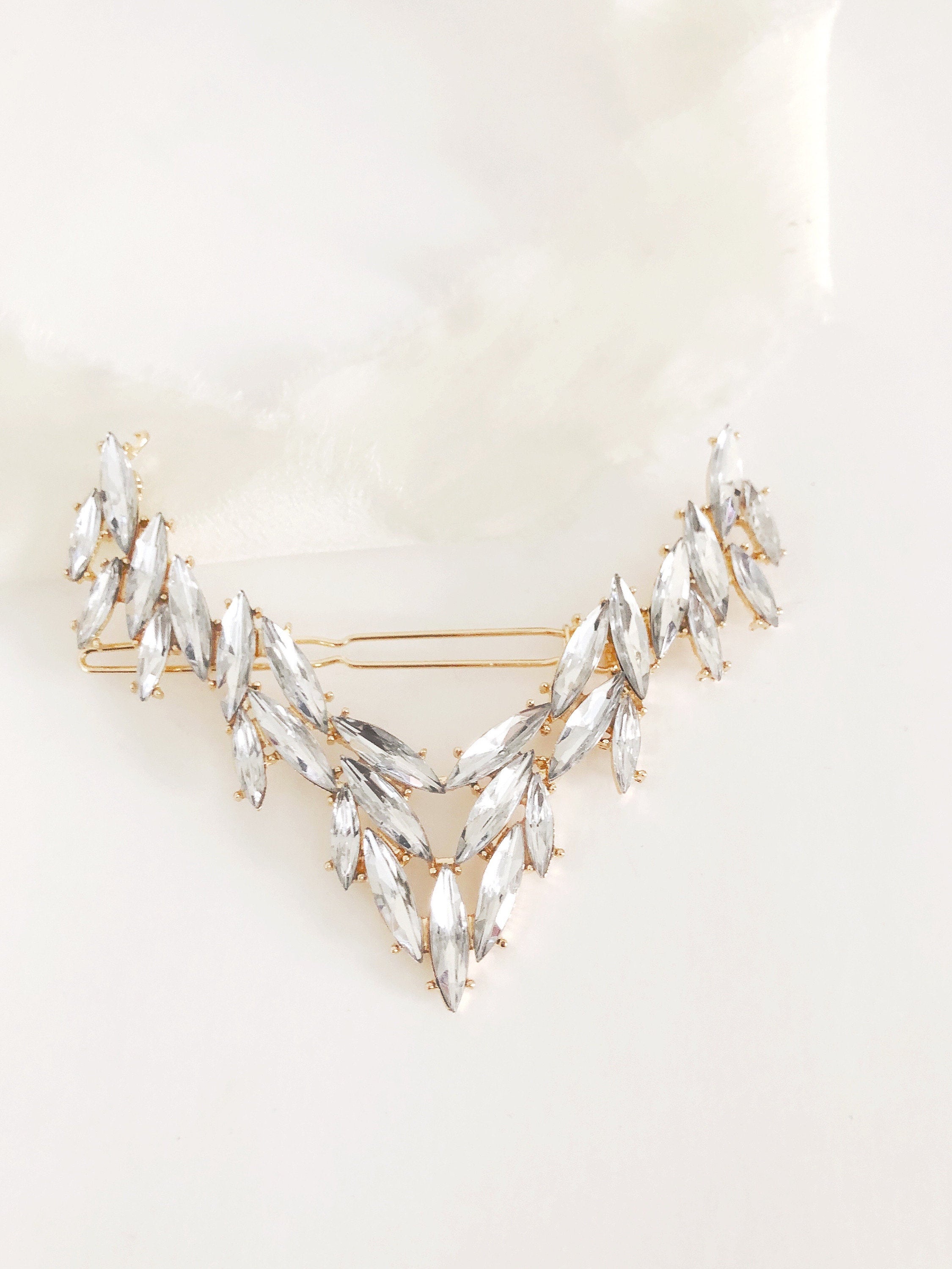 Crystal Diamond Rhinestone Bridal Hairclip