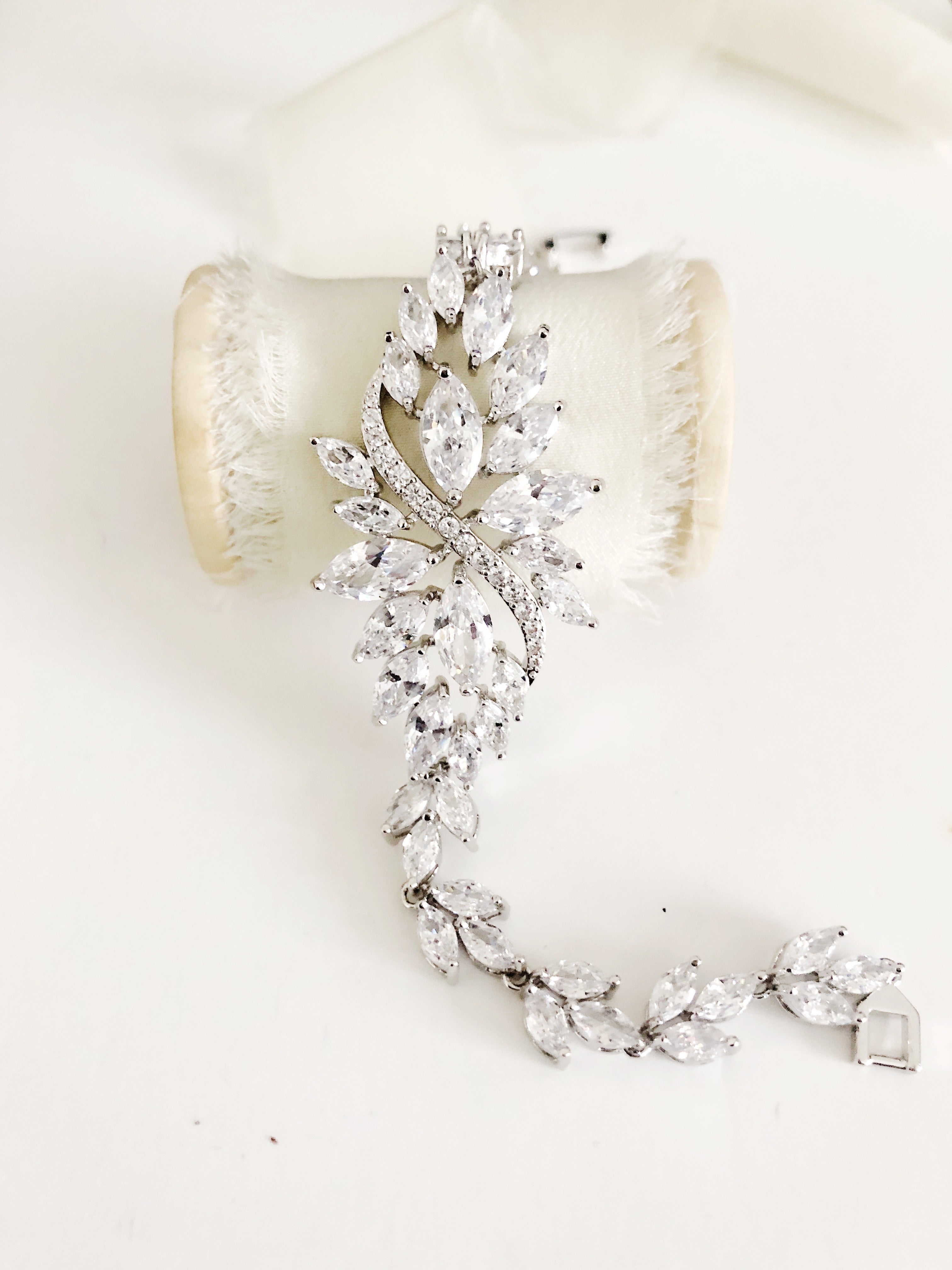 Sicilly Silver Diamond Bracelet