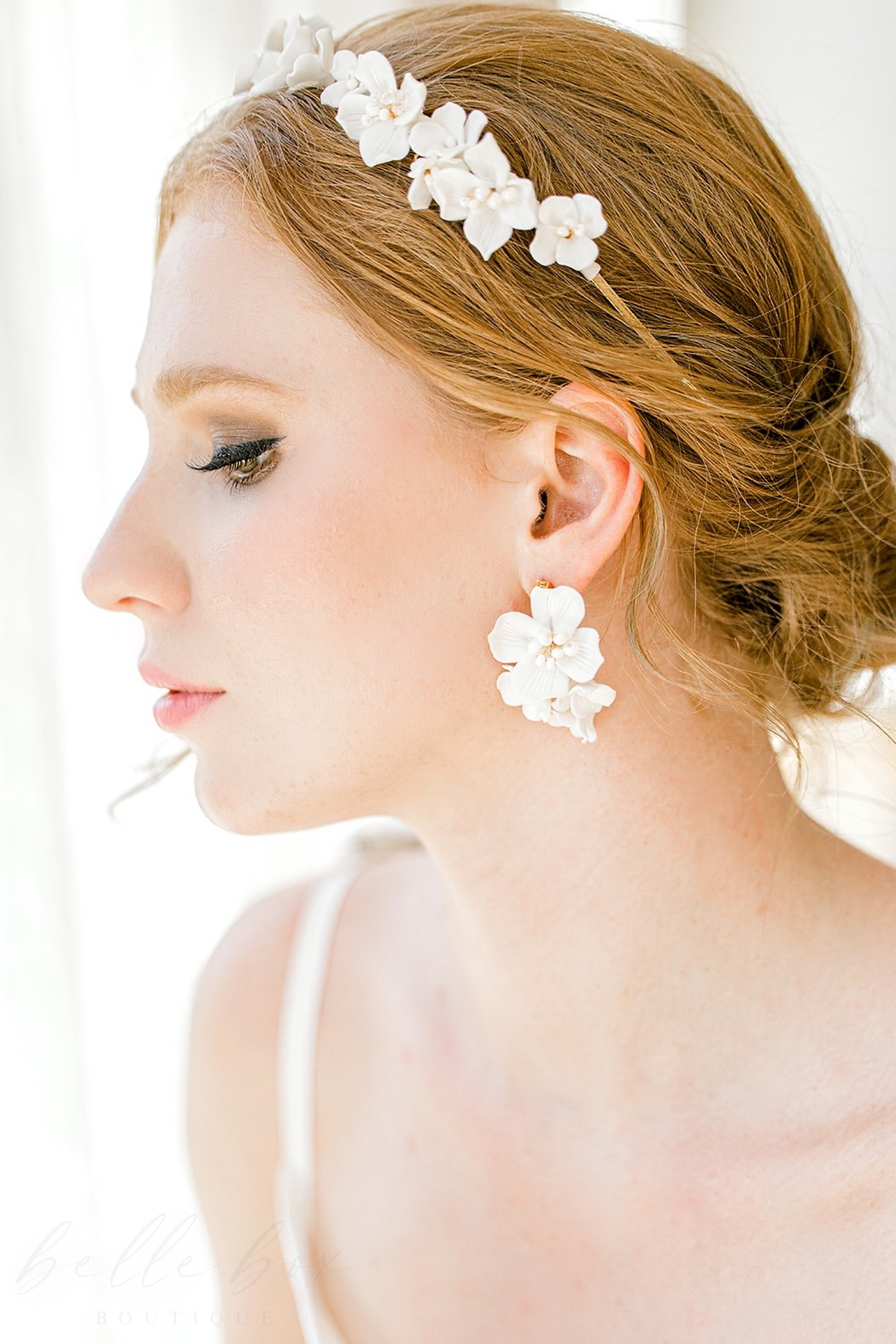 Celena Ceramic Floral Drop Earrings