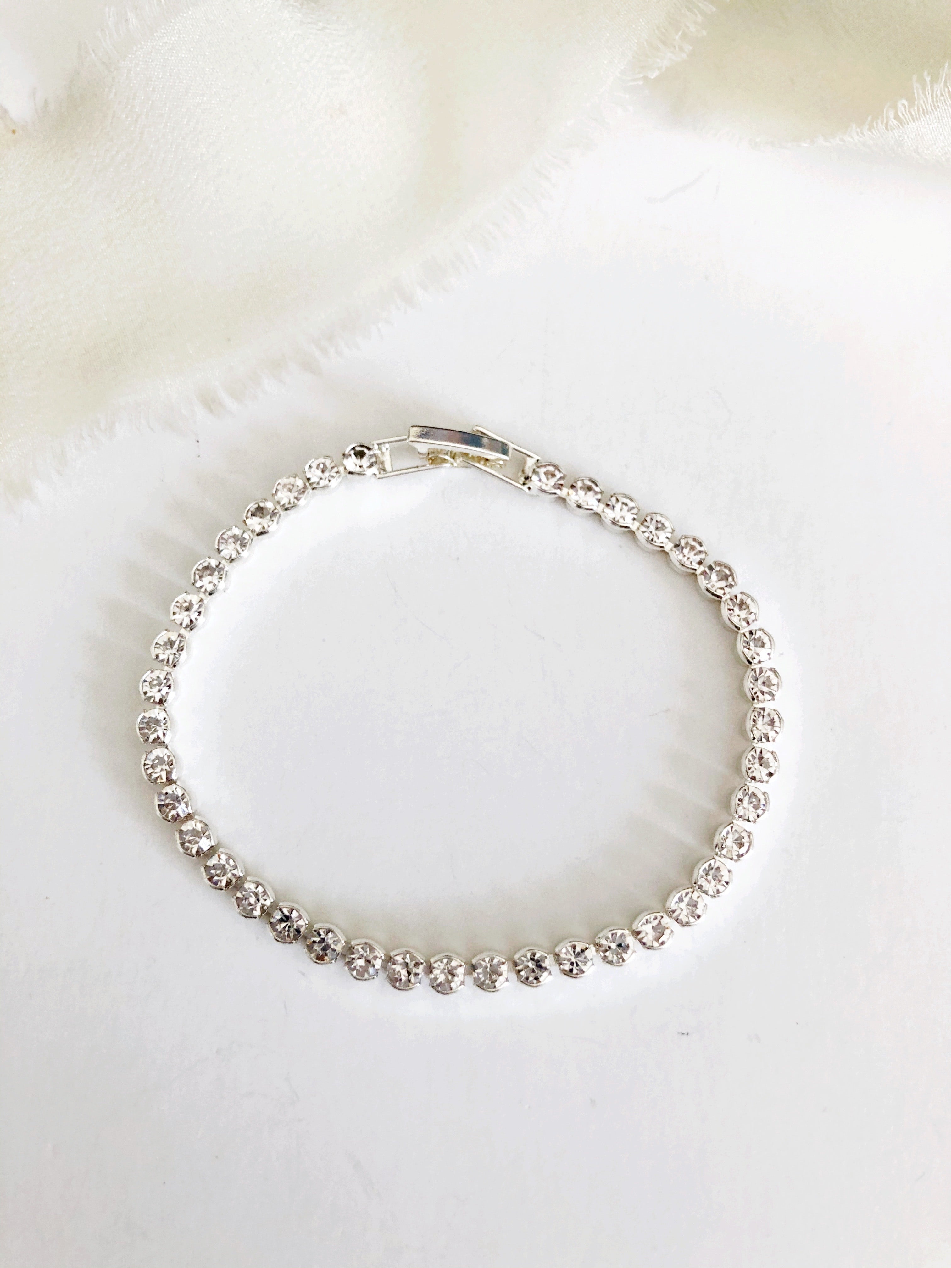 Lotti Silver Diamond Tennis Bracelet
