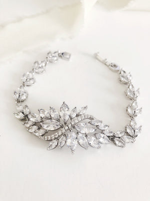 Sicilly Silver Diamond Bracelet