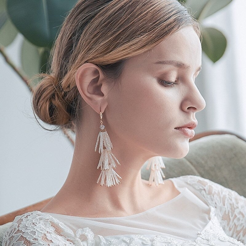 Jovia Tassel Drop Earrings