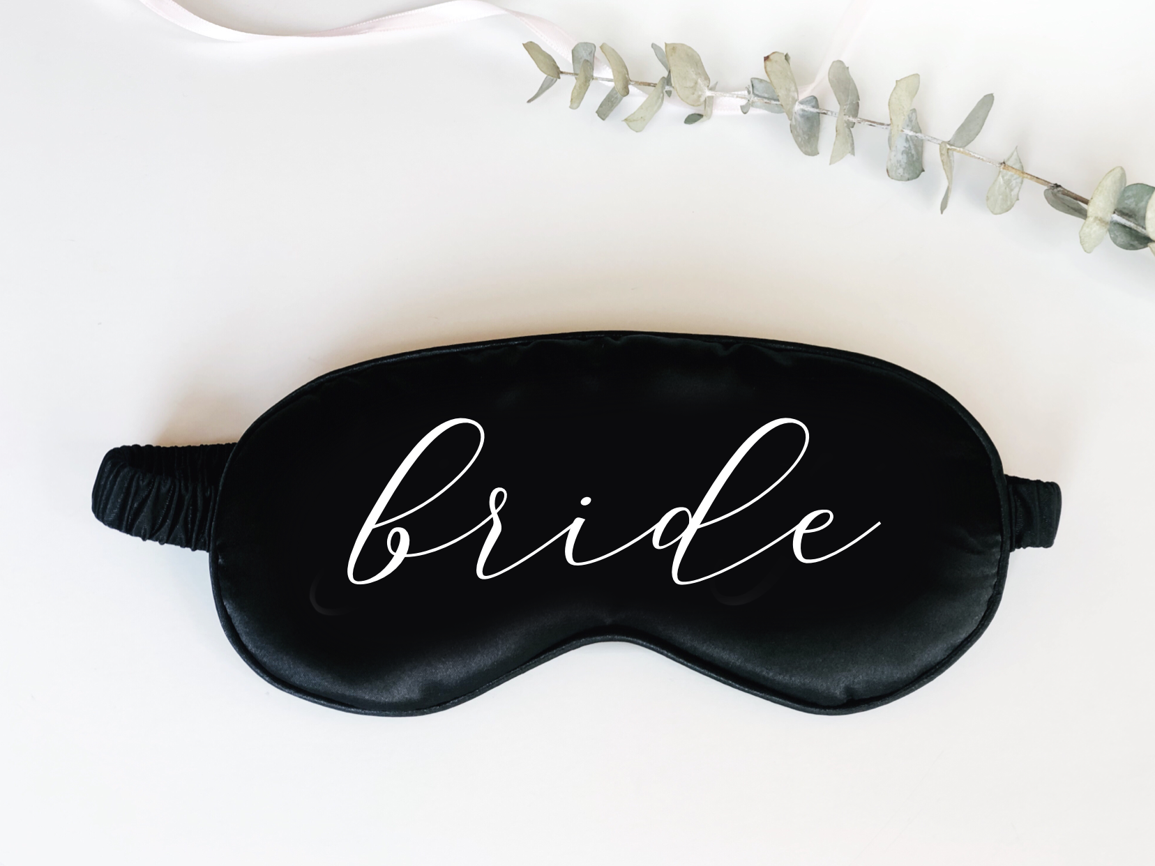 Bride Cursive Font Eye Mask
