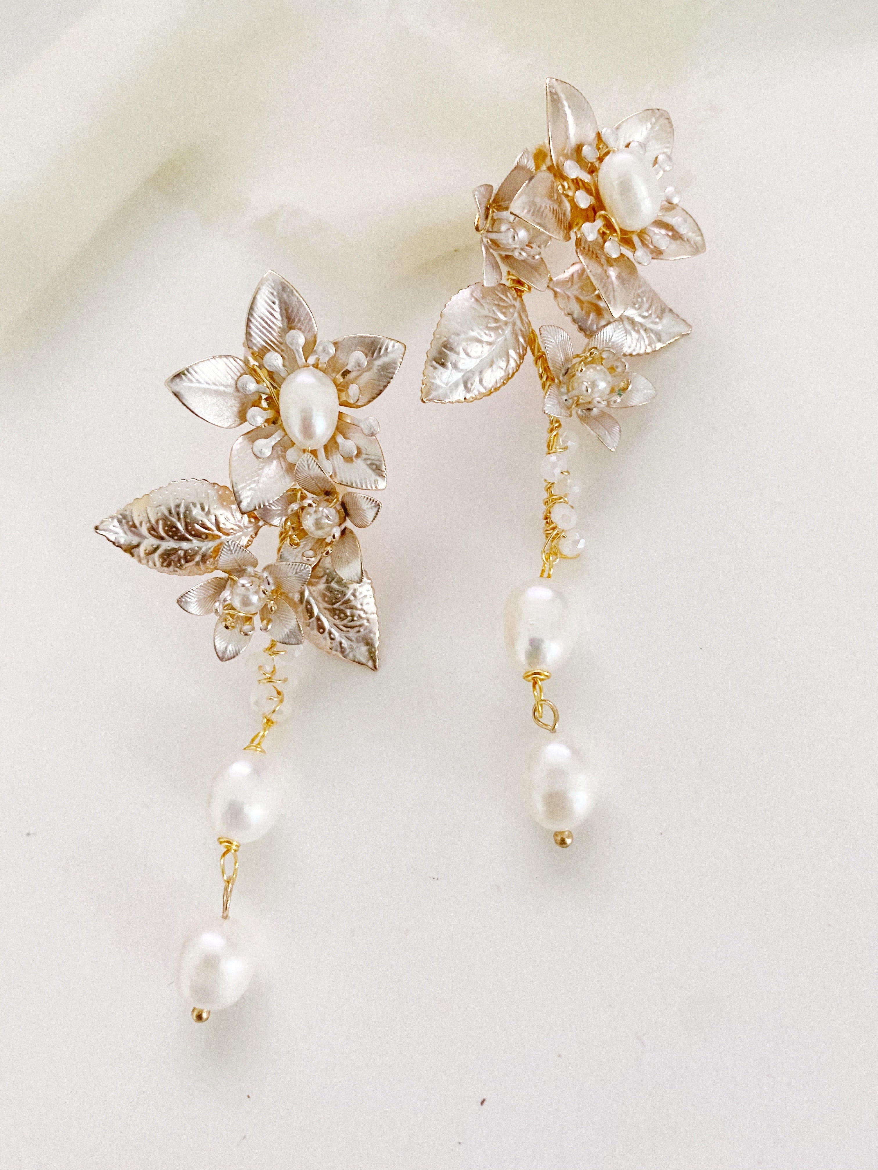 Livia freshwater pearl drop earrings