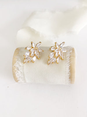Iris Marquis Cut Diamond Earrings