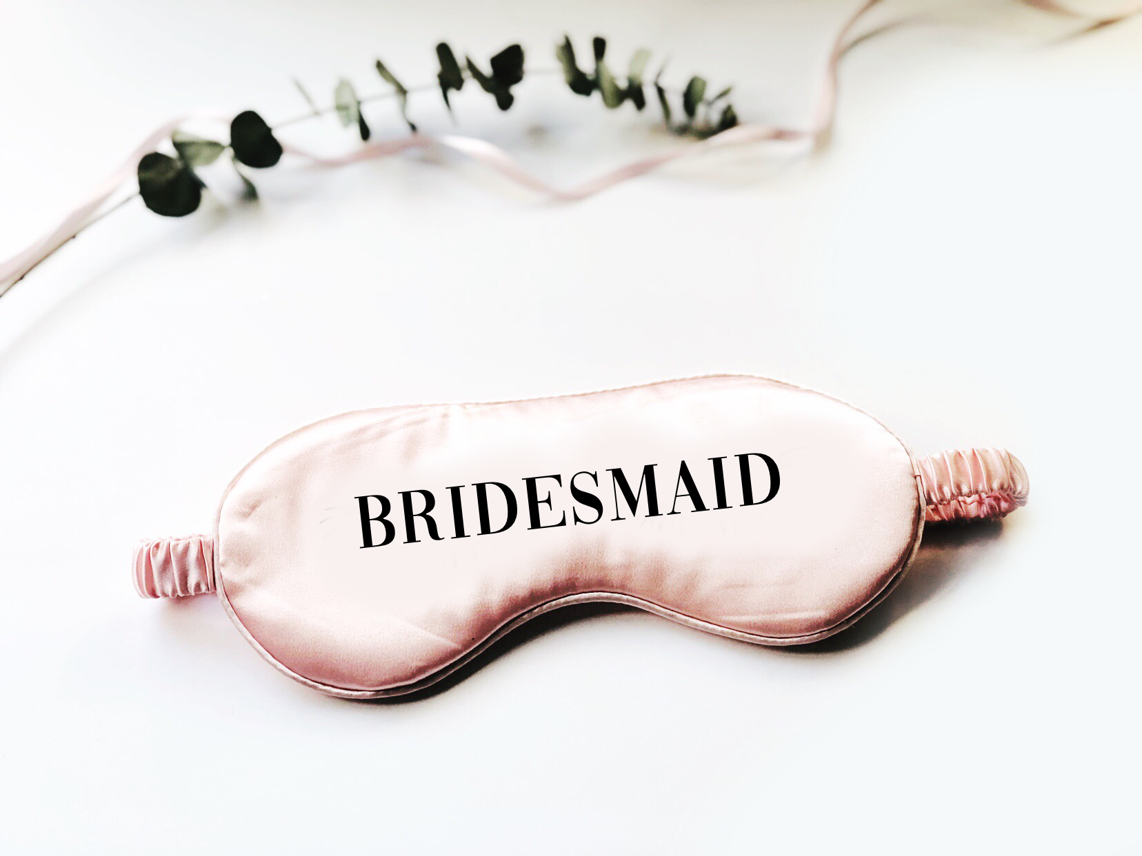 Bridesmaid Bold Font Eye Mask