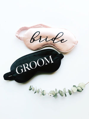 Bride & Groom Eye Mask Set